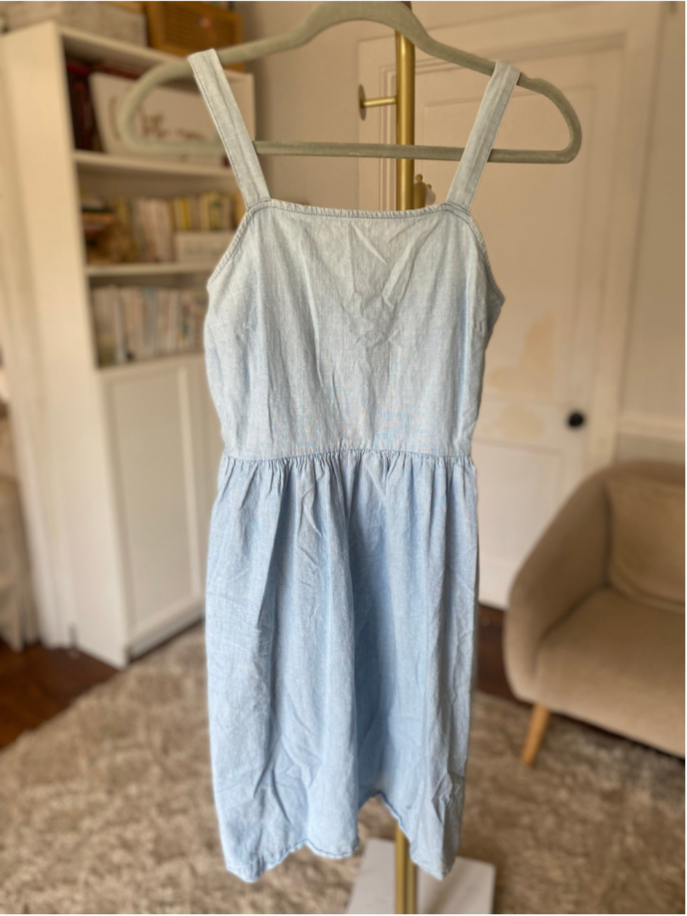 J. Crew Light Blue Mini Sundress - Picture 4 of 8